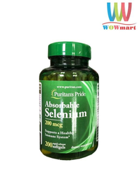 Viên uống bổ sung Selenium Puritan’s Pride Absorbable Selenium 200mcg 200 Viên 728661