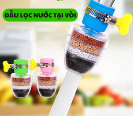 Đầu lọc nước trực tiếp tại vòi 6 tầng tiện lợi an toàn, đầu vòi lọc nước thế hệ mới lọc cặn bẩn