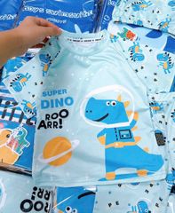 Set bộ đồ bơi cho bé đi bơi đi biển hoạt hình khủng long cá mập babyshark dễ thương kèm mũ mùa hè