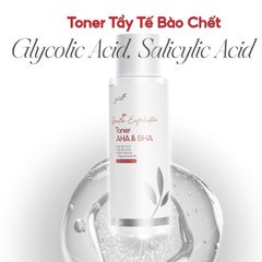 Toner Tẩy Tế Bào Chết Dịu Nhẹ GUO 120ml - AHA 5% & BHA 1% Cho Mẹ Bầu, Chăm Sóc Da Nhạy Cảm, Làm Sạch, Se Khít Lỗ Chân Lông