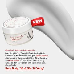 Kem Dưỡng Trắng Da Arbutin GUO 50g/200g - Gel Cream Làm Sáng Da, Mờ Vết Thâm, Khử Vàng Da, Dưỡng Ẩm Mềm Mại