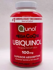 Bổ sung CoQ10 cho tim Ubiquinol Qunol Mega CoQ10 Ubiquinol 100mg 120 viên 728854