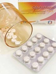 Kẹo Ngậm Trắng Da Glutathion Fort của Pháp hộp 30v