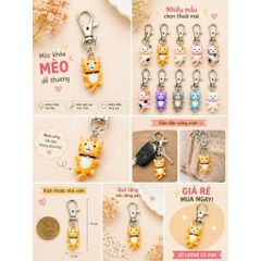 MÓC KHÓA MÈO DỄ THƯƠNG SIÊU HOT