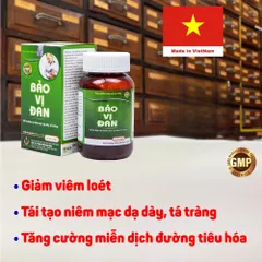 Bảo Vị Đan - Hộp 60 viên - Giảm đau dạ dày, tá tràng, mau lành vết loét, tăng cường sức khỏe hệ tiêu hóa