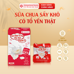 Sữa Chua Sấy Khô Có Tổ Yến Thật - Nguyên vị 16g (5 gói)