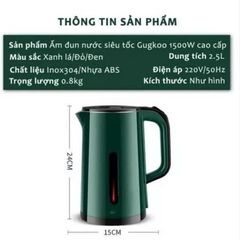 Ấm Siêu Tốc 2.5L Shrap SH19 Tự Ngắt (TH112) (Mầu ngẫu nhiên)