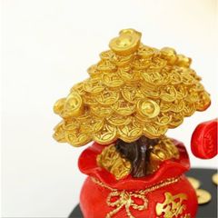 Tượng thần tài và cây kim tiền (TH113)