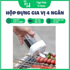 Hộp đựng gia vị 4 ngăn có nắp đậy (TH114)
