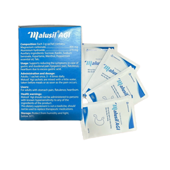 Cốm Dạ Dày Malusil AGI Giúp Giảm Acid Dịch Vị, Giảm Đau Dạ Dày, Đầy Hơi, Ợ Chua - Hộp 30 Gói
