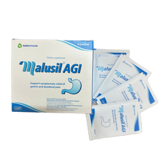 Cốm Dạ Dày Malusil AGI Giúp Giảm Acid Dịch Vị, Giảm Đau Dạ Dày, Đầy Hơi, Ợ Chua - Hộp 30 Gói
