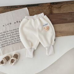 Hàng QC Quần gấu lông cừu bo gấu nhiều màu cute cạp chun đáng yêu cho bé dày dặn ấm áp mùa đông