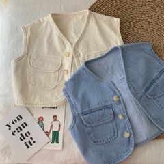 Hàng QC - Áo gile kaki cho bé trai túi hộp phong cách hottrend hàn quốc