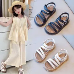 Hàng QC - Dép sandal quai hậu trơn mùa hè chống trượt đế mềm cho bé đi chơi đi học