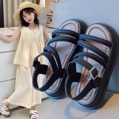 Hàng QC - Dép sandal quai hậu trơn mùa hè chống trượt đế mềm cho bé đi chơi đi học