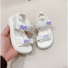Hàng QC - Dép quai hậu sandal chữ hàn quốc cho bé gái mùa hè mát mẻ thoáng khí đế chống trơn trượt