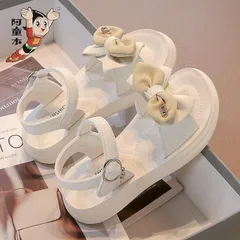 Dép quai hậu sandal nơ phối màu đế chống trơn trượt mùa hè dễ thương cho bé gái thời trang