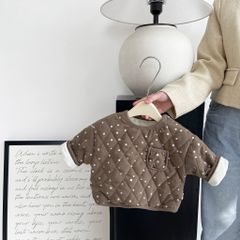 Hàng QC Áo nỉ sweater chấm bi dày dặn phong cách hàn quốc cho bé gái dễ thương