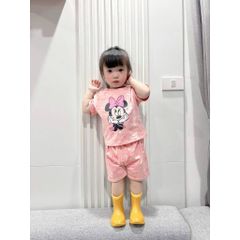 Set bộ micky hồng cute đáng yêu dễ thương mát mẻ mùa hè hàn quốc kèm ảnh thật cho bé gái