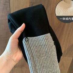 Hàng QC Set áo len kẻ kéo khóa dày dặn kèm legging ấm áp dày dặn cận chất hàn quốc cho bé gái