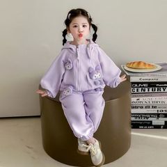 Hàng QC Set bộ nỉ gấu kuromi hot hit mặc đi chơi đi học cute đáng yêu xinh xắn ấm áp dày dặn mùa đông cho bé gái