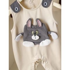Hàng QC Bodysuit áo liền thân mèo tôm cute đáng yêu kèm áo thun kẻ cho bé mùa thu đông