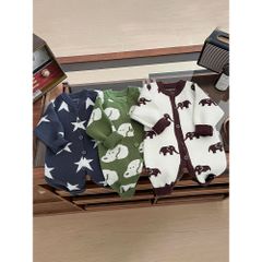 Hàng QC Bodysuit len hoạt hình gấu voi cute đáng yêu áo liền thân ngôi sao cho bé ấm áp dày dặn mùa đông