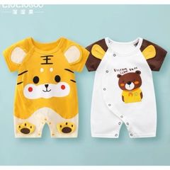 Bodysuit cộc gấu con cute đáng yêu mát mẻ mùa hè cho bé 3-14kg