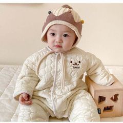 Hàng QC - Áo liền thân bodysuit phao mặt cười yoho cute đáng yêu ấm áp dày dặn cho bé phong cách hàn quốc mùa đông