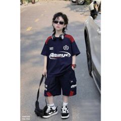 Hàng QC - Set bộ chữ Aibzyc cho bé trai túi hộp phong cách hàn quốc mùa hè mát mẻ thoáng khí 20-38kg