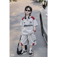 Hàng QC - Set bộ chữ Aibzyc cho bé trai túi hộp phong cách hàn quốc mùa hè mát mẻ thoáng khí 20-38kg