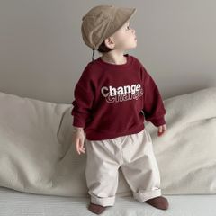 Hàng QC Set áo sweater lót nỉ change dày dặn cho bé trai kèm quấn suông kaki thu đông phong cách hàn quốc ấm áp
