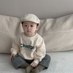 Hàng QC Set áo sweater lót nỉ change dày dặn cho bé trai kèm quấn suông kaki thu đông phong cách hàn quốc ấm áp