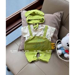 Bodysuit cây nấm khủng long kèm mũ dễ thương đáng yêu mát mẻ mùa hè kèm mũ cho bé trai bé gái