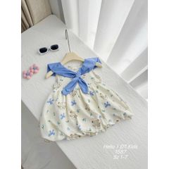 Váy đũi nơ thỏ thủy thủ xinh xắn đáng yêu cute mát mẻ cho bé gái phong cách hàn quốc mùa hè