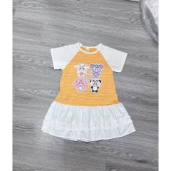 Váy bé gái labubu dáng xòe dễ thương xinh xắn đáng yêu mát mẻ mùa hè cho bé gái