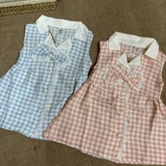 Váy ba lỗ đũi kẻ nơ ren xinh xắn dễ thương phong cách hàn quốc mát mẻ thoáng khí mùa hè cho bé gái 10-30kg kèm ảnh thật
