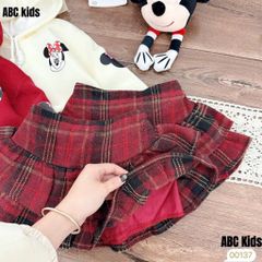 Set áo nỉ micky hoodie lót bông kèm chân váy dạ ấm xinh xắn dễ thương mặc đi chơi mùa đông noel Tết cho bé gái 10-30kg