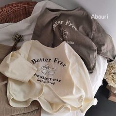 Hàng QC - Áo thun dài tay butter free cute đáng yêu dễ thương vintage hàn quốc cho bé thu đông