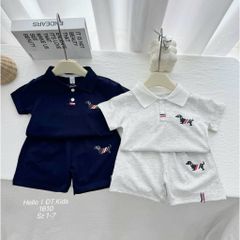 Set bộ polo chó con cute đáng yêu mùa hè mát mẻ cho bé trai