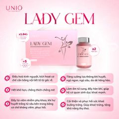 Viên uống nội tiết tố Lady Gem giúp cân bằng nội tiết, hỗ trợ tăng size vòng 1