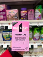 One A Day Prenatal 60 Viên Hỗ Trợ Sức Khỏe Thai Nhi Với DHA Folic Acid Và Sắt