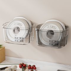 Giỏ Đựng Hành Tỏi Dán Tường Trong Suốt, Kèm Miếng Dán Siêu Chắc (Màu ngẫu nhiên) (TH121)