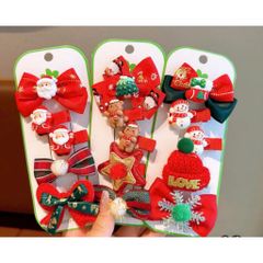 Set kẹp tóc Noel siêu xinh cho bé gái (TH122)
