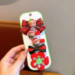 Set kẹp tóc Noel siêu xinh cho bé gái (TH122)