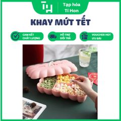 Khay mứt tết hình quả bí ngô may mắn tài lộc (TH124) (Màu ngẫu nhiên)