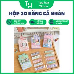 Hộp 20 băng cá nhân hoạt hình cho bé (Màu ngẫu nhiên) (TH125)