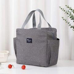 Túi Đựng Hộp Cơm Giữ Nhiệt Có ngăn 2 bên (Màu ngẫu nhiên) (TH127)