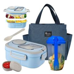 Túi Đựng Hộp Cơm Giữ Nhiệt Có ngăn 2 bên (Màu ngẫu nhiên) (TH127)