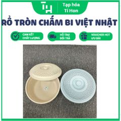 Rổ tròn chấm bi Việt Nhật (Màu ngẫu nhiên) (TH136)